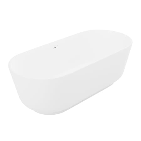 Anzzi Sabbia 5.9 ft. Solid Surface Freestanding Bathtub in Matte White FT-AZ511